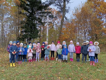 Przedszkolaki z Mirachowa na Górze Świętopełka