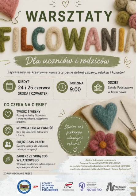 Warsztaty z filcowania