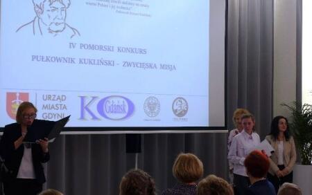  Pomorski konkurs wiedzy historycznej - WYRÓŻNIENIE  DLA FAUSTYNY KOWALKOWSKIEJ...