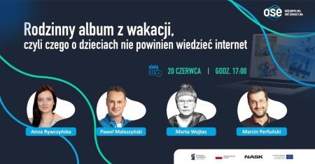 Zaproszenie na bezpłatny webinar ''Rodzinny album z wakacji, czyli czego o dziec...