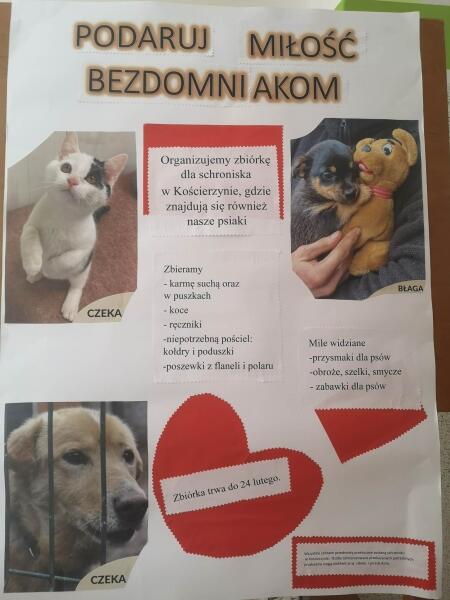 Zbiórka dla Schroniska Zwierząt w Kościerzynie