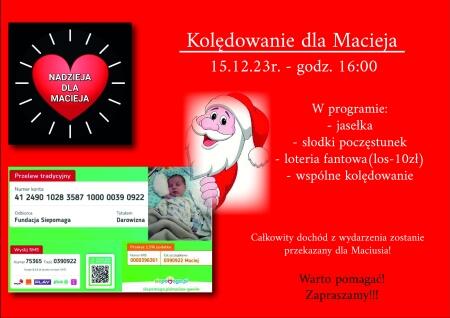 Wspólne kolędowanie dla Macieja
