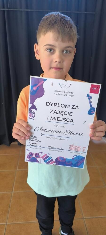 Antoni Ellwart zwycięzcą konkursu pt. ''Moja Pasja'' 